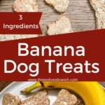 Long pin of Banana Dog Treats