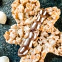 A person shaped Chewbacca Rice Krispie Treat