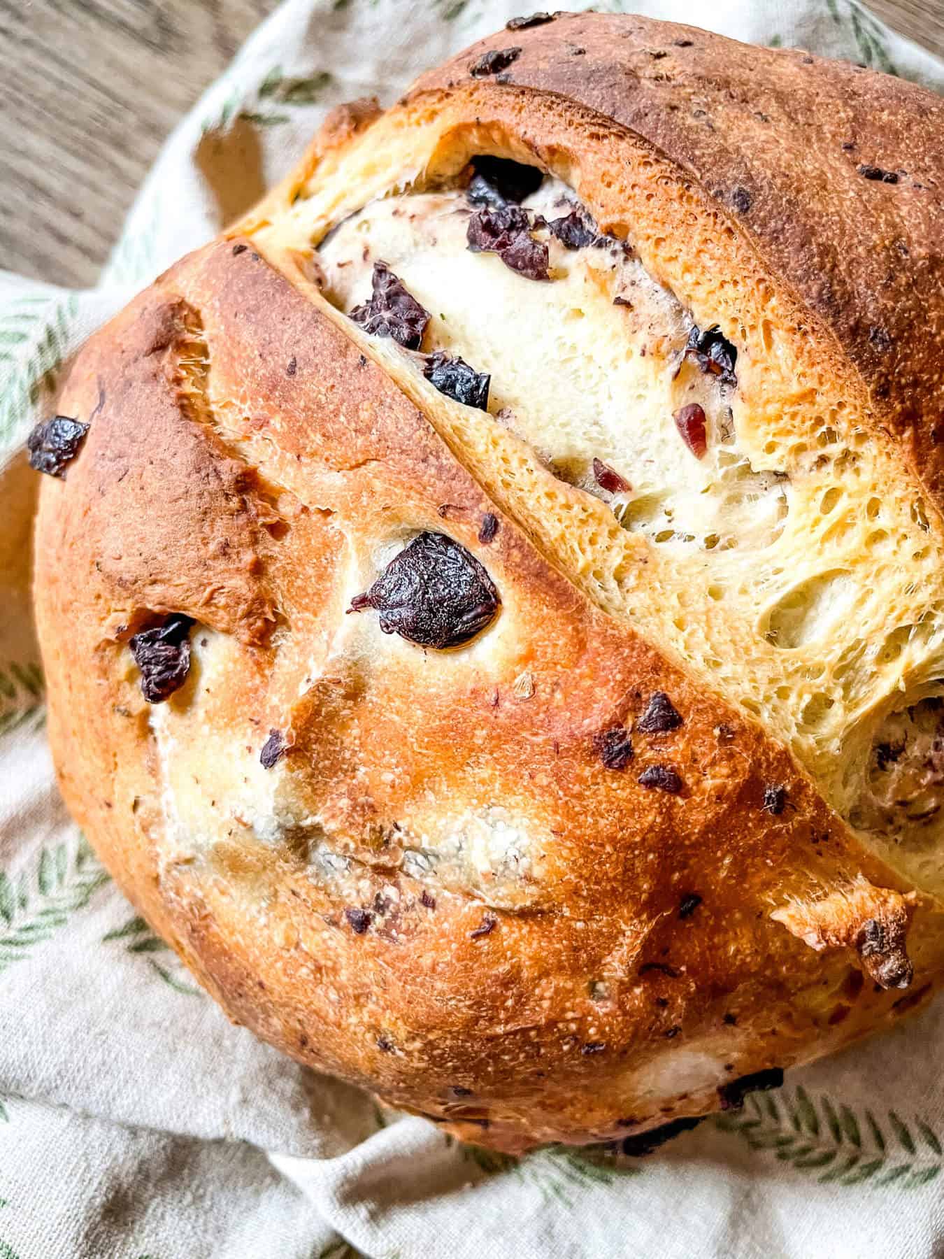 A cooked bread loaf