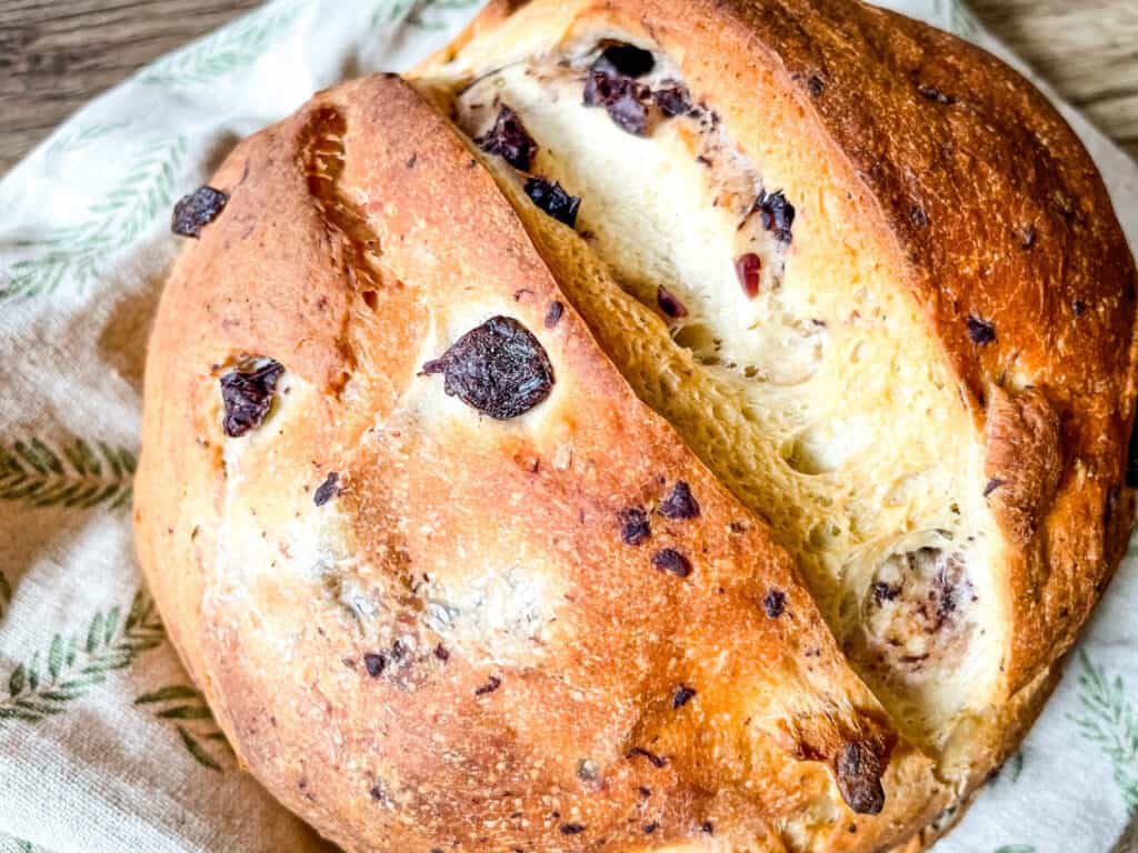 Close up of a bread loaf