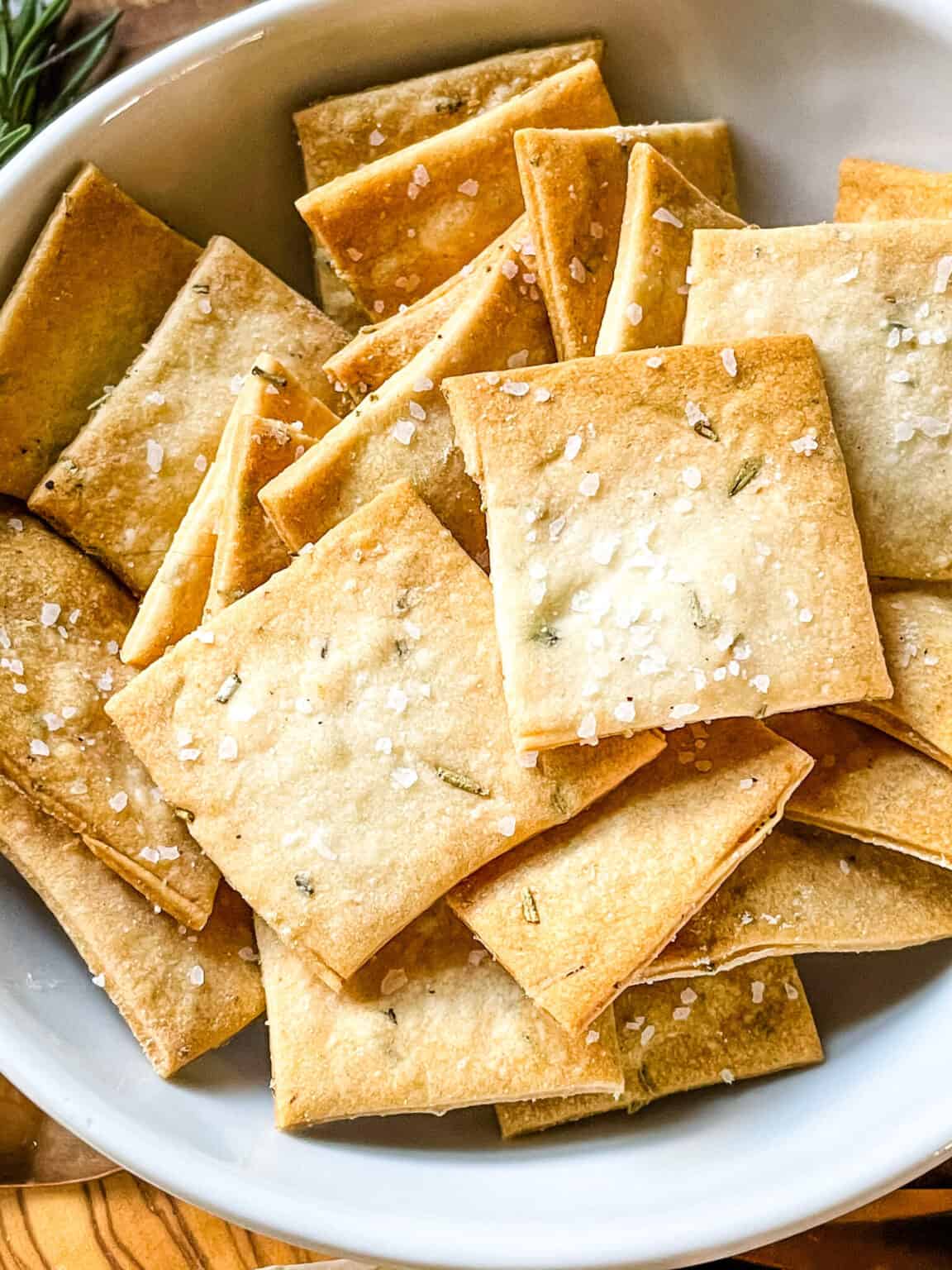 Rosemary Sourdough Crackers Three Olives Branch