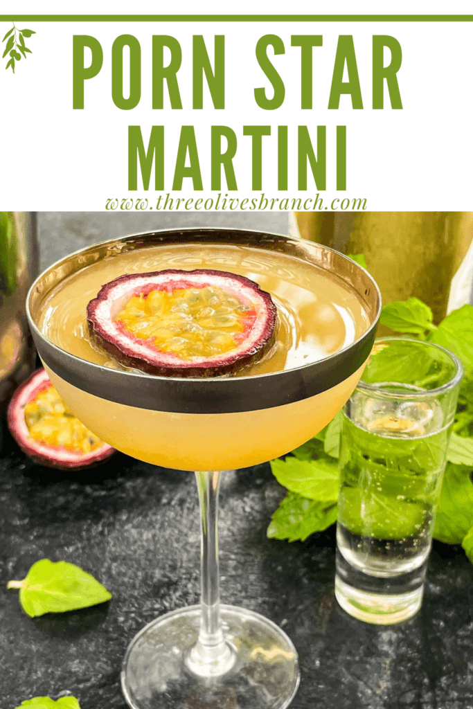 Pin image of Pornstar Martini with title at top