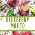 Long pin for Blueberry Mojito with title