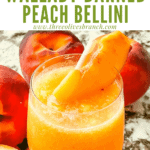 Pin image of Copycat Outback Steakhouse Wallaby Darned Peach Cocktail from side with title at top