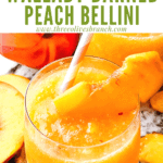Pin image of a Copycat Outback Steakhouse Wallaby Darned Peach Cocktail with title at top
