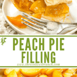 Long pin for peach pie filling with title