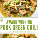 Long pin image for Hatch Pork Green Chili with title