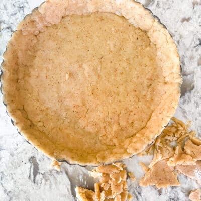 Almond Tart Crust Recipe in a tart pan