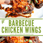 Long pin for Barbeque Chicken Wings with title