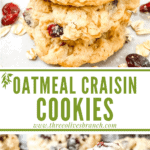 Long pin for Oatmeal Craisin Cookies with title