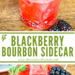 Long pin of Blackberry Bourbon Sidecar with title