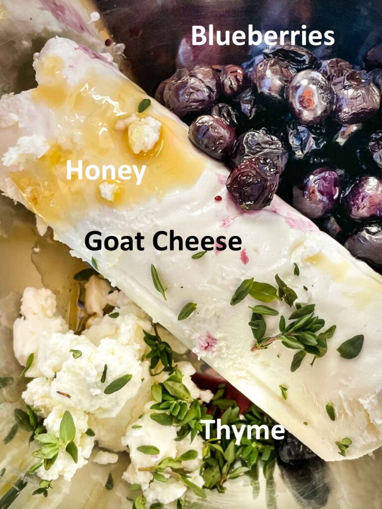 The ingredients in a bowl before mixing