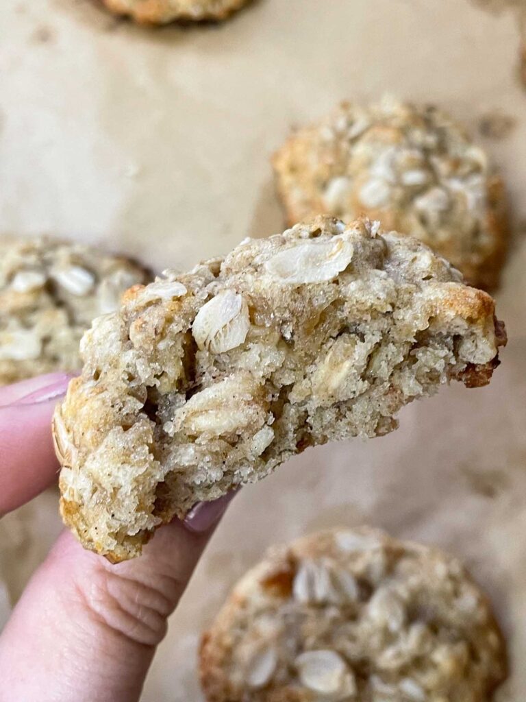 Inside view of a cookie being held