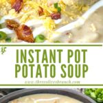 Long pin for Instant Pot Potato Soup with title