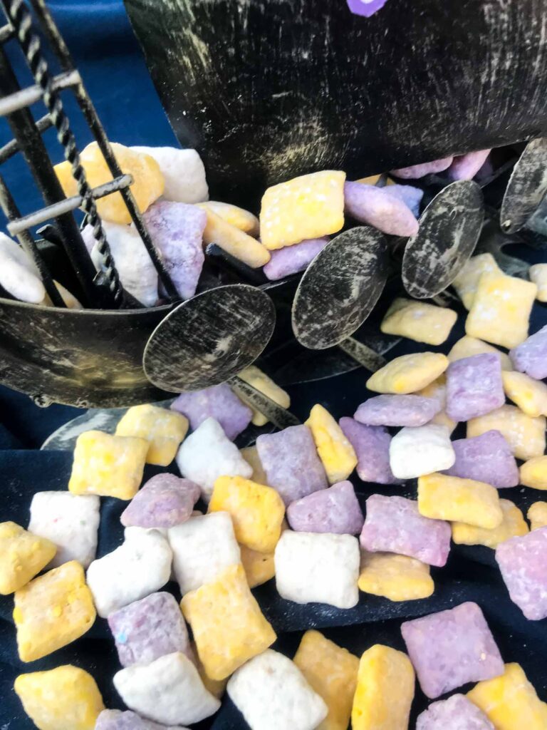 Minnesota Vikings Puppy Chow at the bottom of a metal ship
