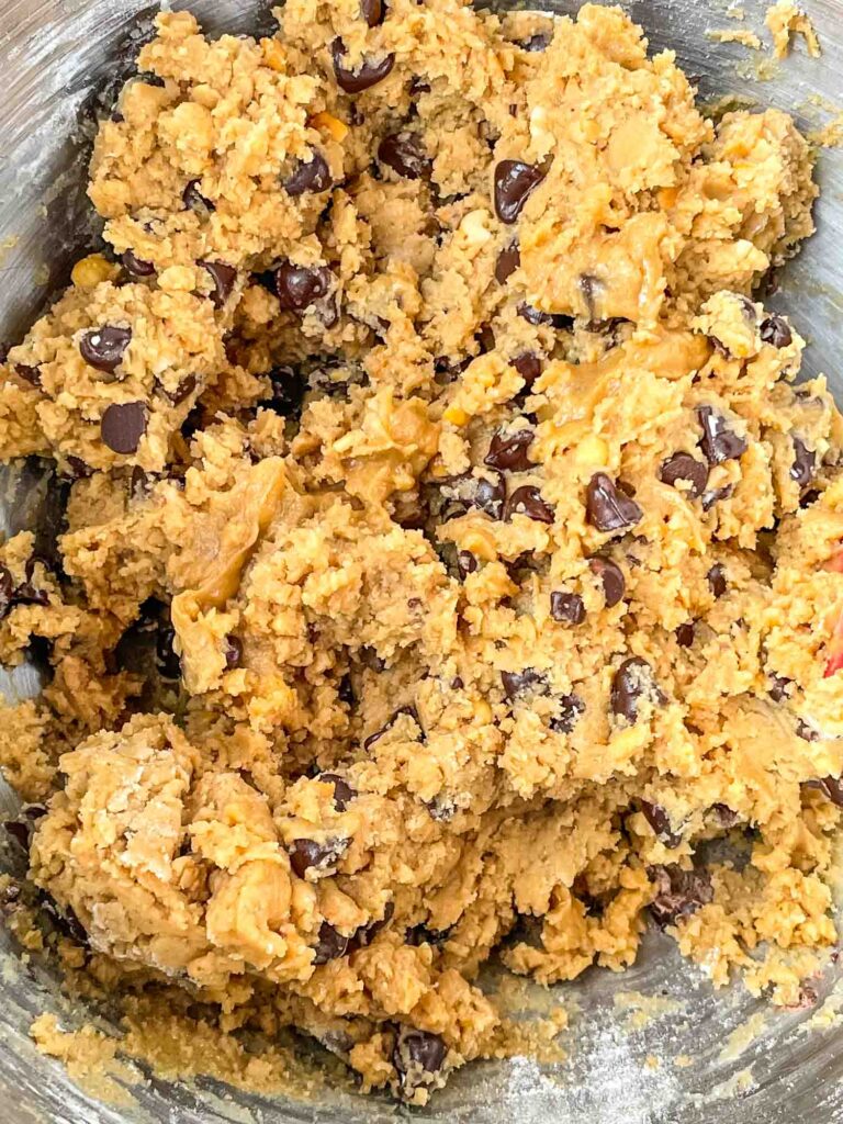 The dough after being mixed