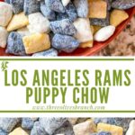 Long pin for Los Angeles Rams Puppy Chow with title