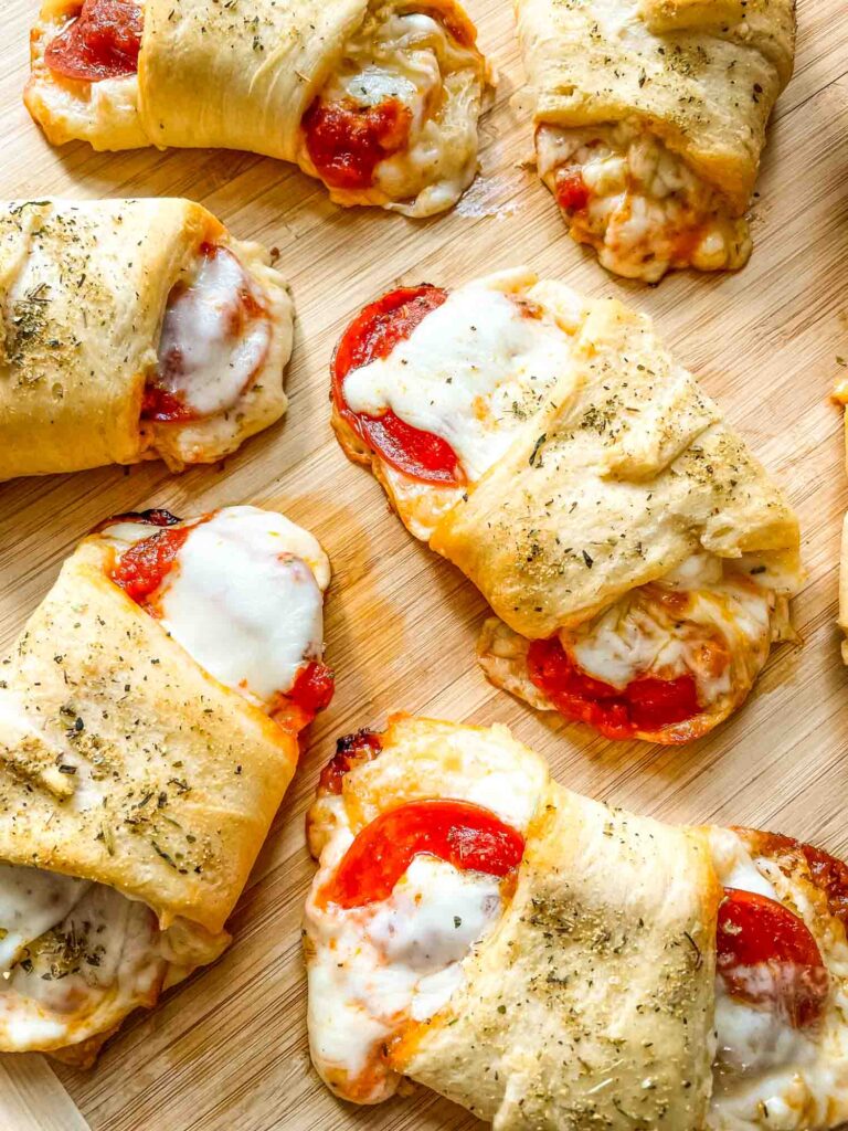 Close up of Pizza Crescent Rolls