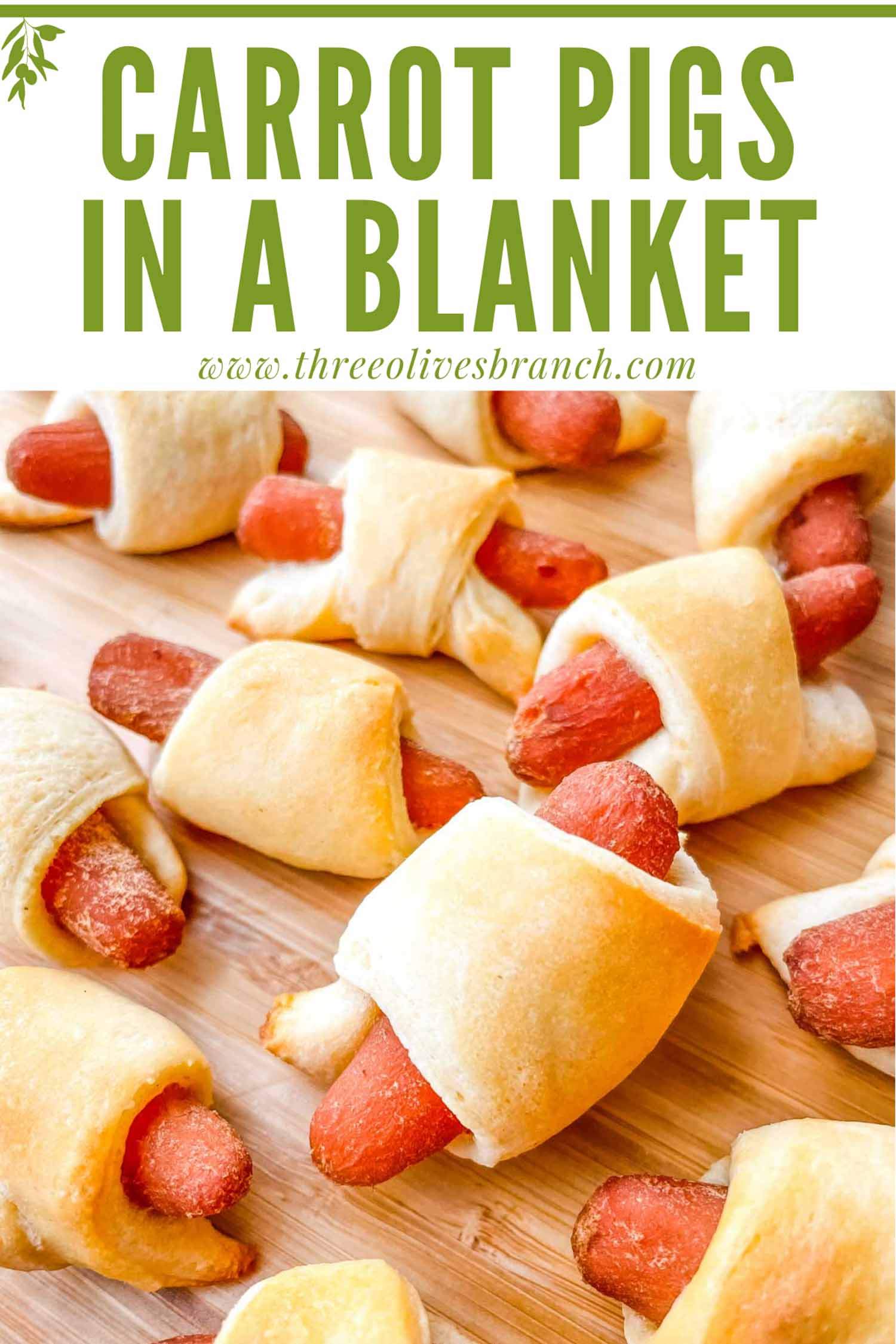 Vegan Carrot Pigs in a Blanket Three Olives Branch