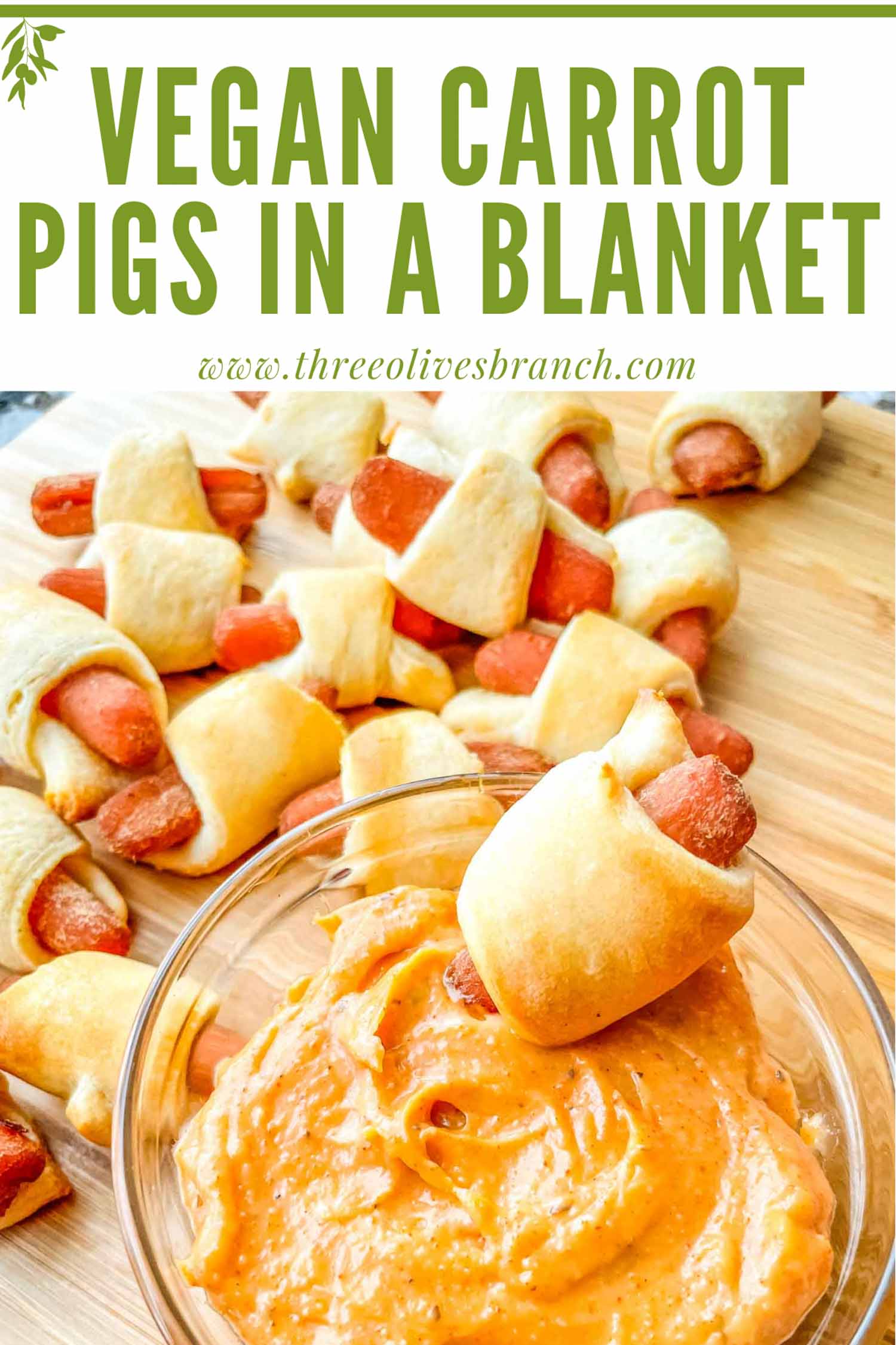Vegan Carrot Pigs in a Blanket Three Olives Branch