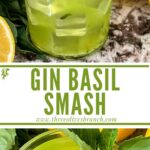 Long pin for Gin Basil Smash with title