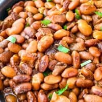 Close up of Instant Pot Pinto Beans in a bowl