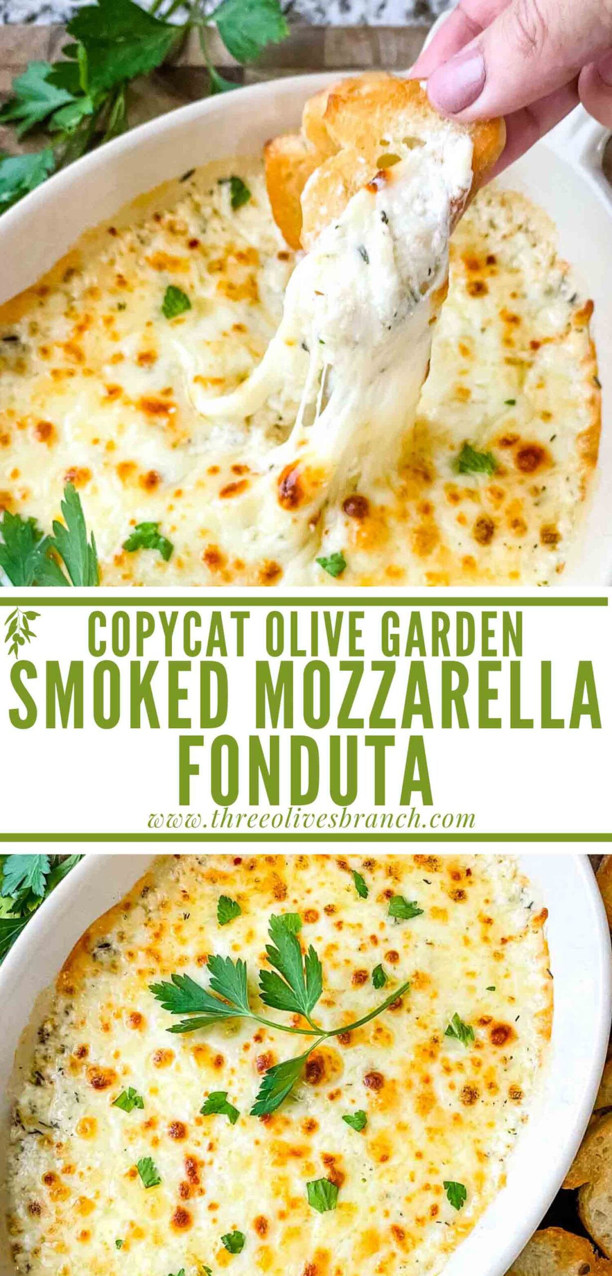Copycat Olive Garden Smoked Mozzarella Fonduta Three Olives Branch
