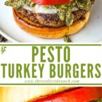 Long pin for Pesto Turkey Burgers with title