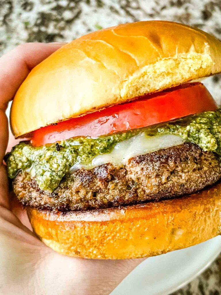 Pesto Turkey Burgers