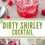 Long pin for Dirty Shirley with title
