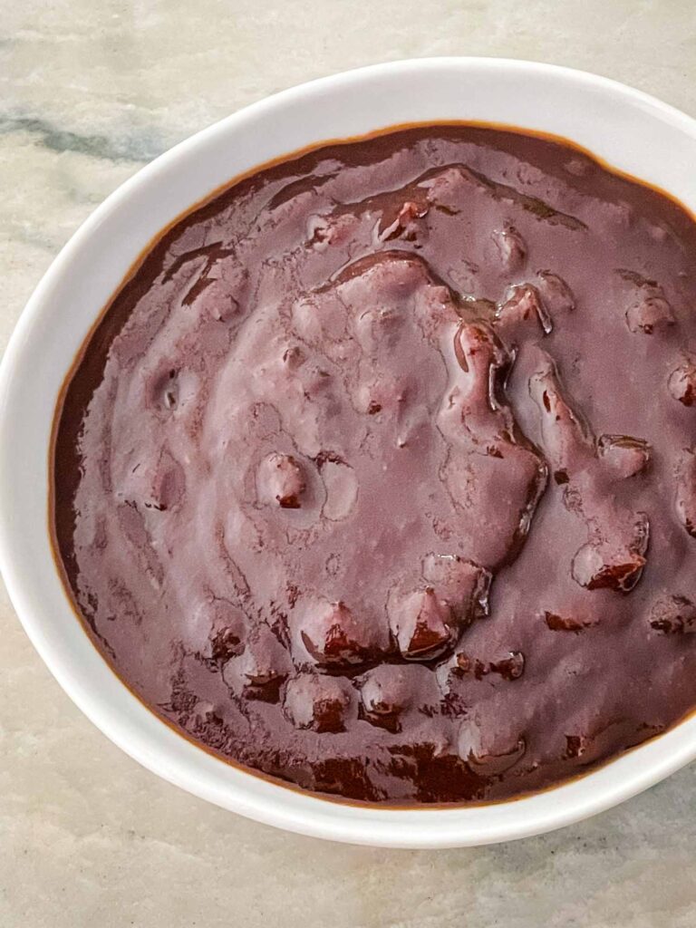 BBQ Sauce in a white bowl