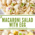 Long pin for Macaroni Salad with Egg with title