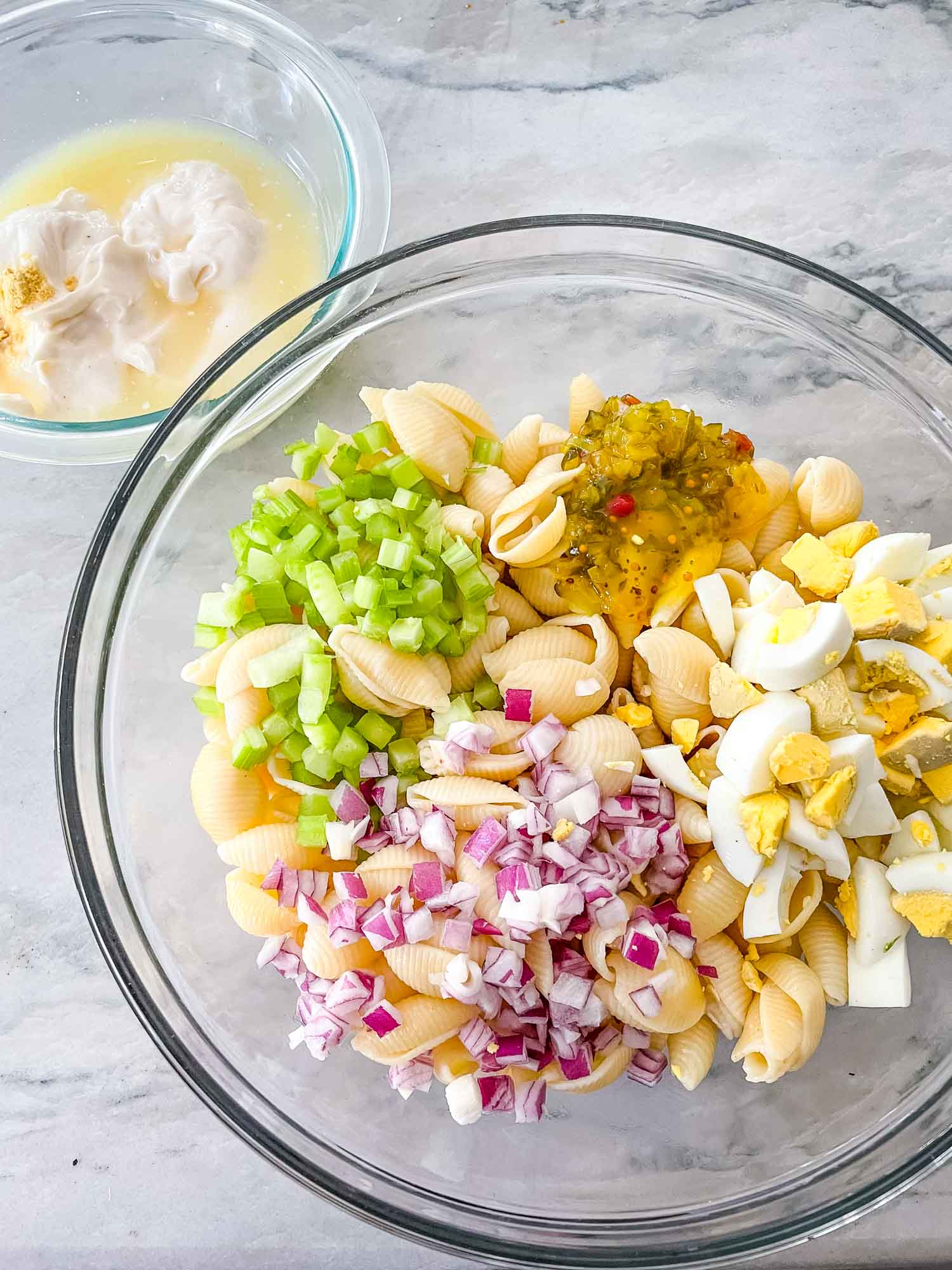 Macaroni Salad with Egg - Three Olives Branch
