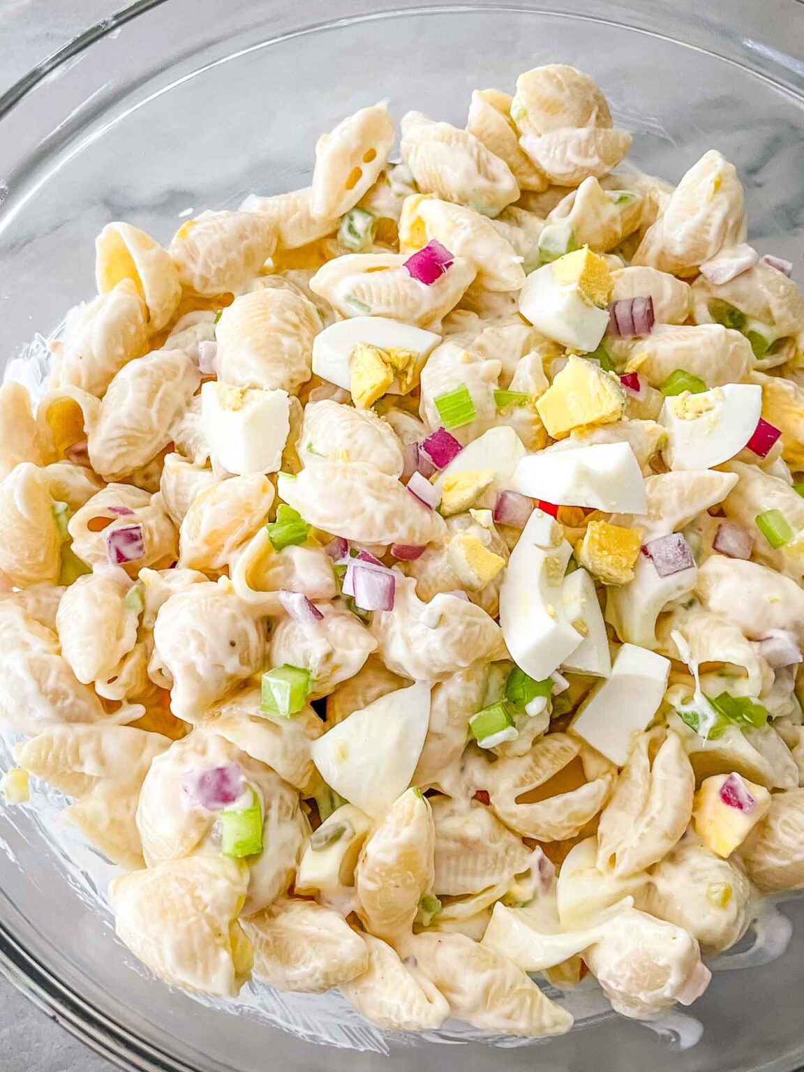 Macaroni Salad with Egg - Three Olives Branch