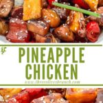 Long pin for Pineapple Chicken with title