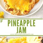 Long pin of Pineapple Jam with title