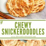 Long pin for Chewy Snickerdoodle Cookies with title