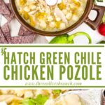 Long pin of Chicken and Hatch Green Chile Pozole with title