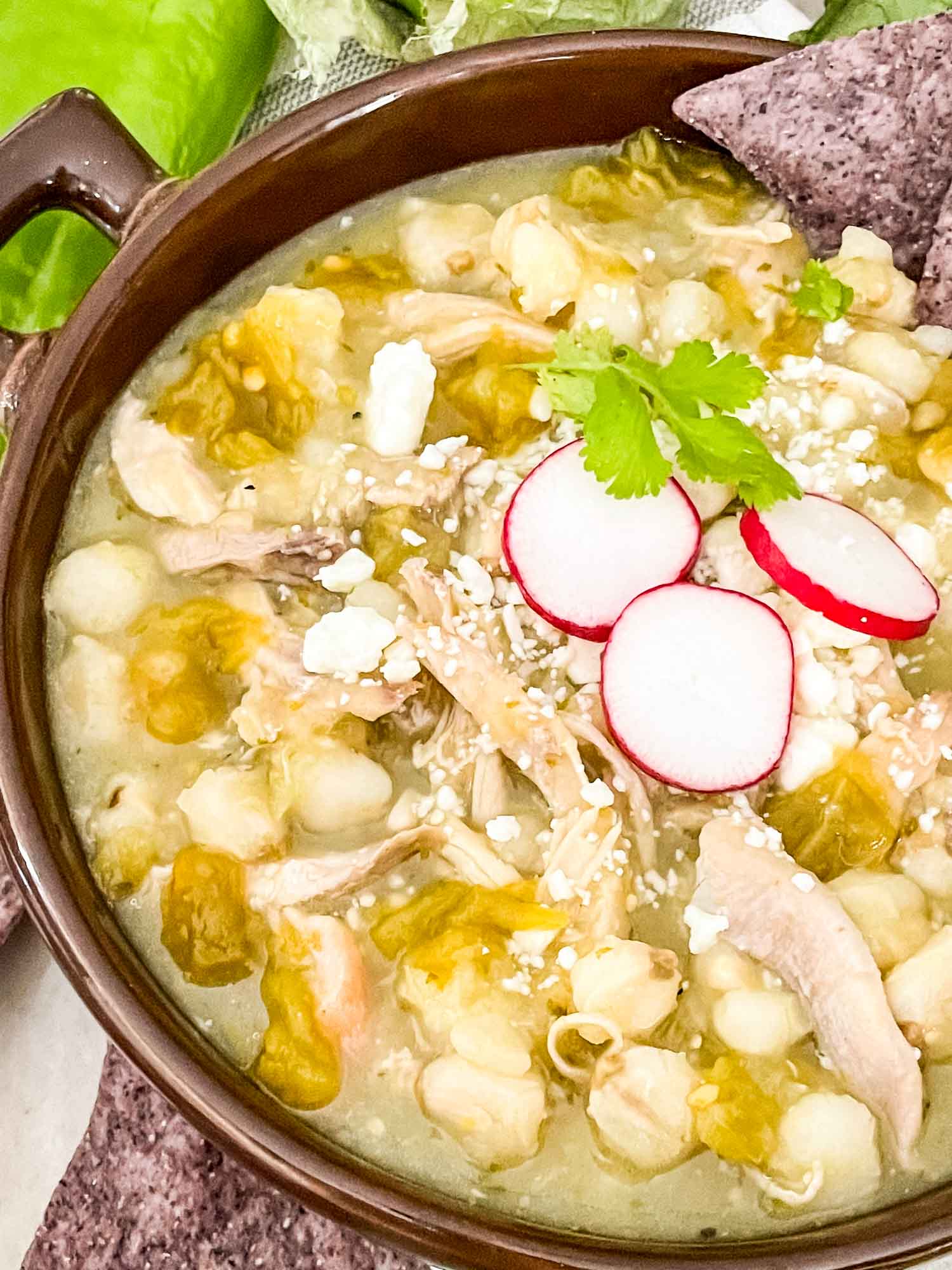 Chicken and Hatch Green Chile Pozole Three Olives Branch