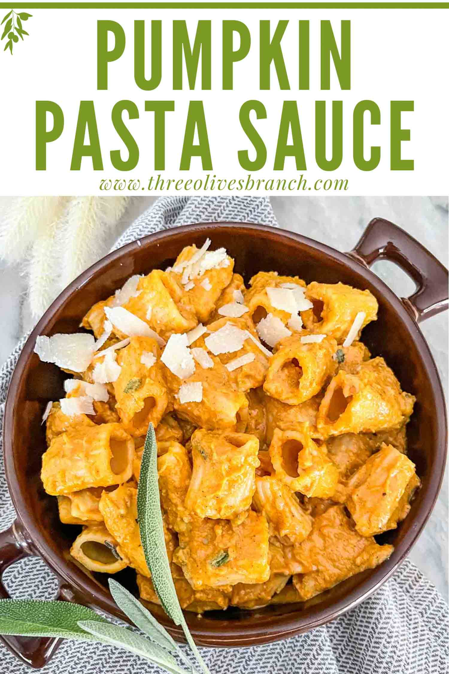 Pumpkin Pasta Sauce Three Olives Branch