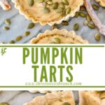 Long pin of Pumpkin Tarts with title