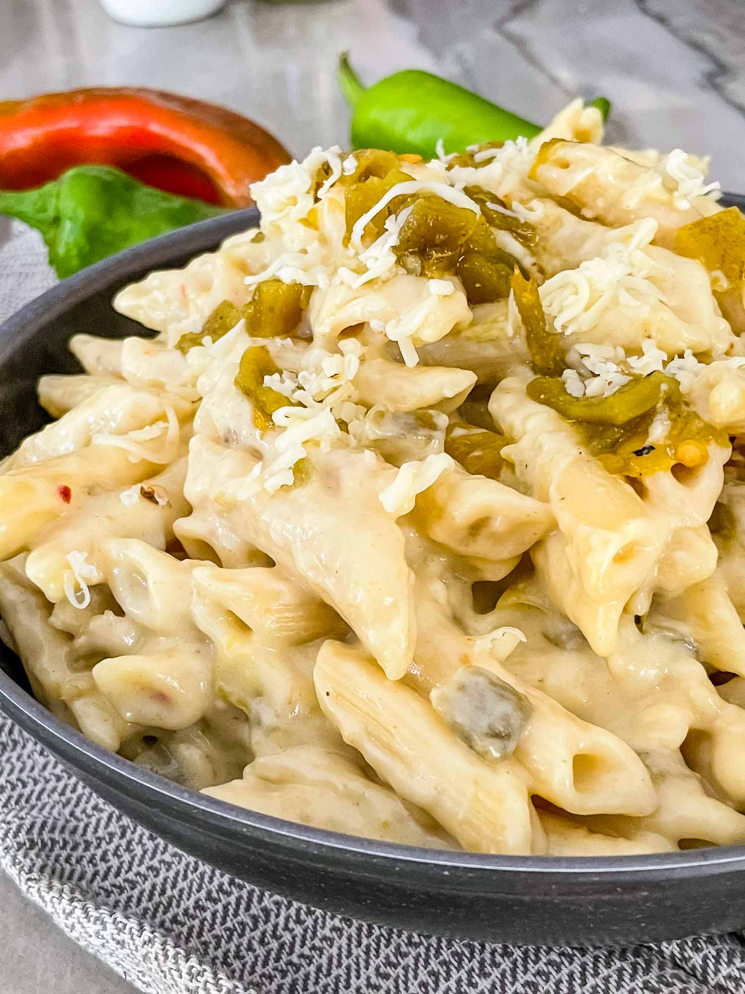 Hatch Green Chile Mac and Cheese Three Olives Branch