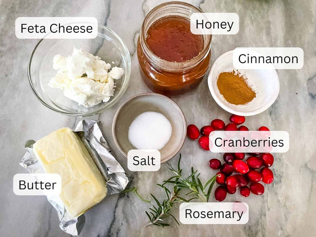 All ingredients needed and labeled