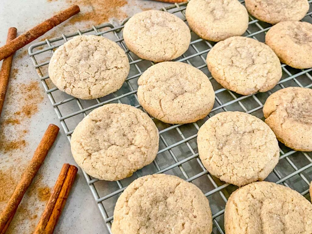 Chai Sugar Cookies on a cooling rack