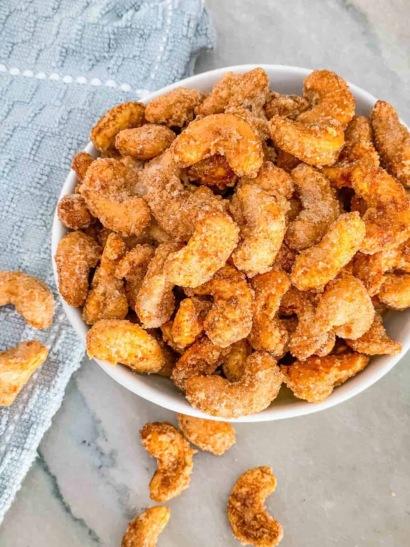 Sweet and Spicy Candied Cashews Three Olives Branch