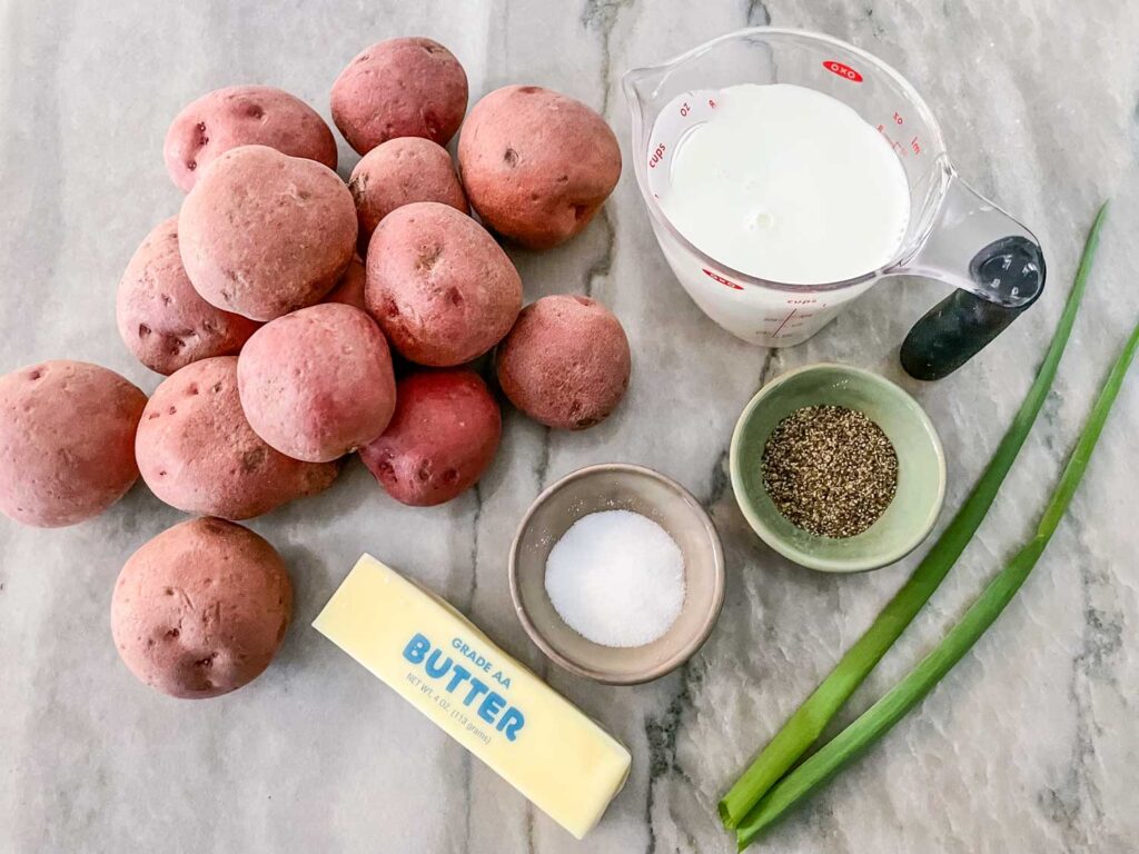 The ingredients sitting on a counter