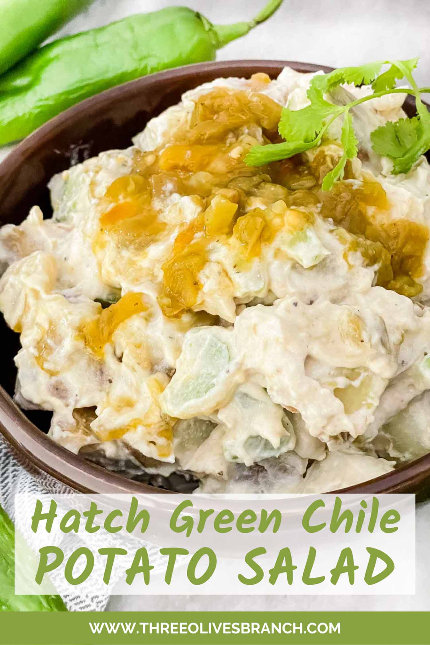 Hatch Green Chile Potato Salad Three Olives Branch