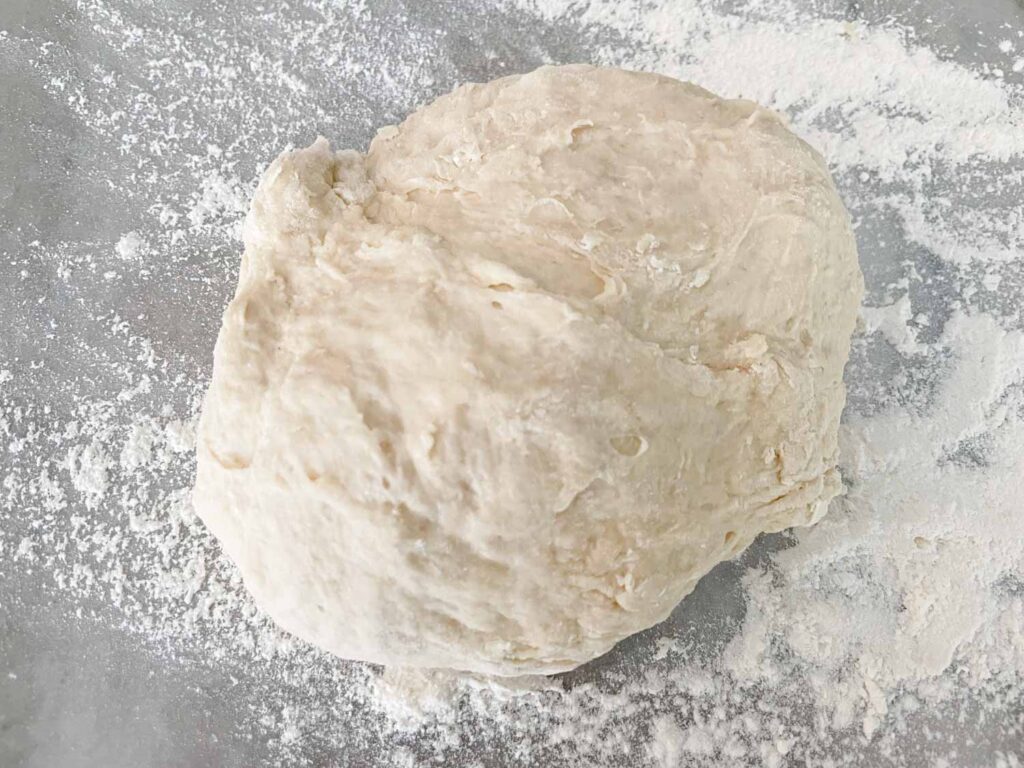 The pizza dough before kneading