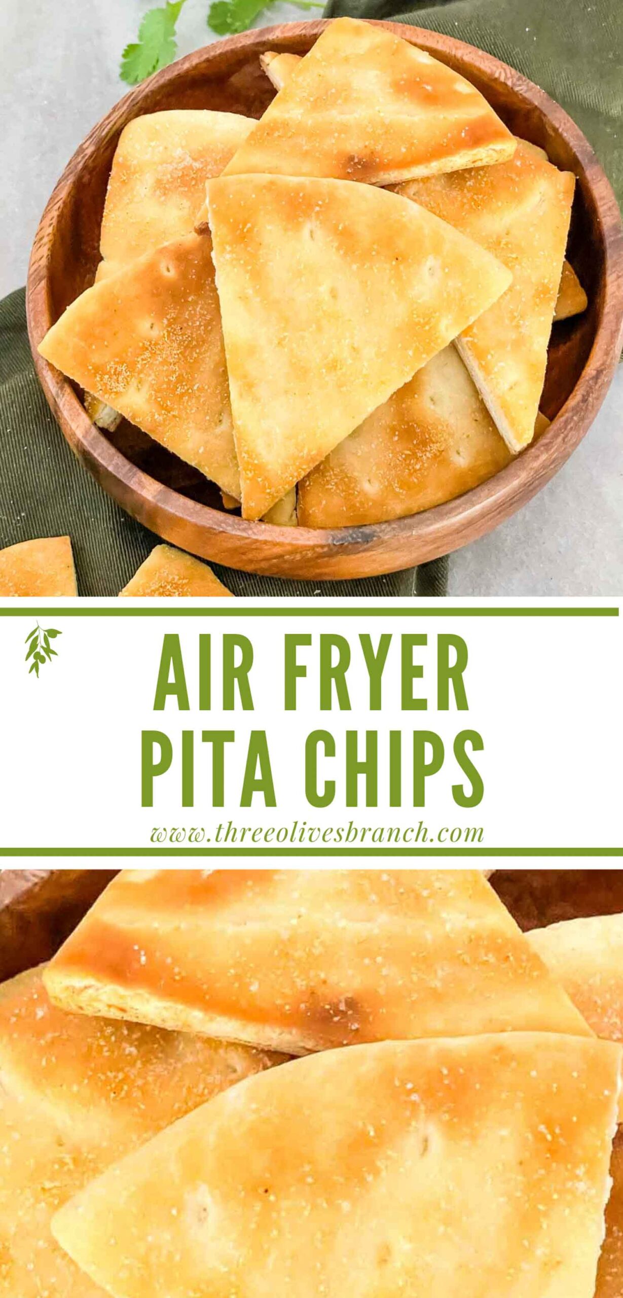 Air Fryer Pita Chips Recipe Three Olives Branch