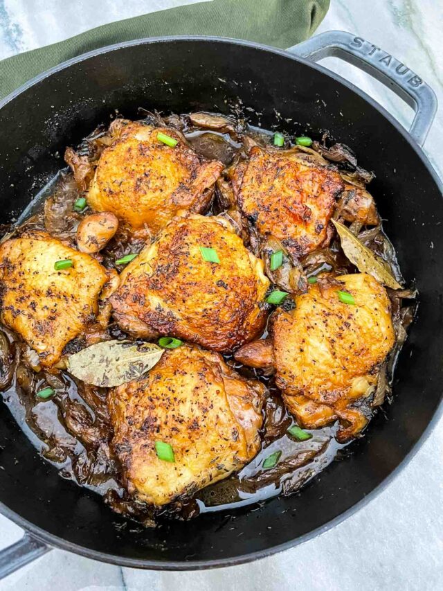 Beer Braised Chicken Thighs Three Olives Branch